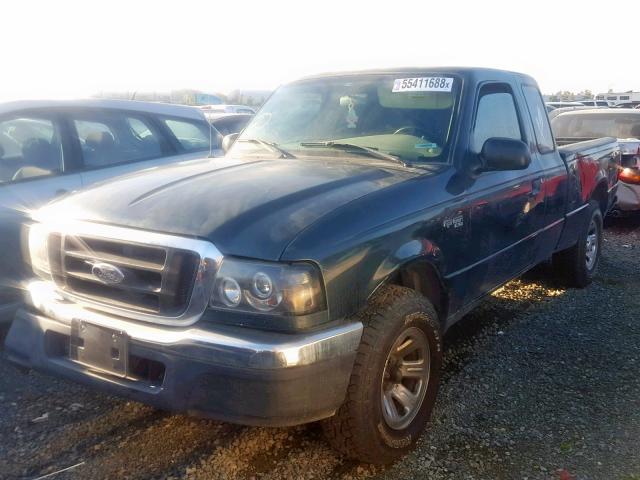 1FTYR14U74PA25583 - 2004 FORD RANGER SUP TEAL photo 2
