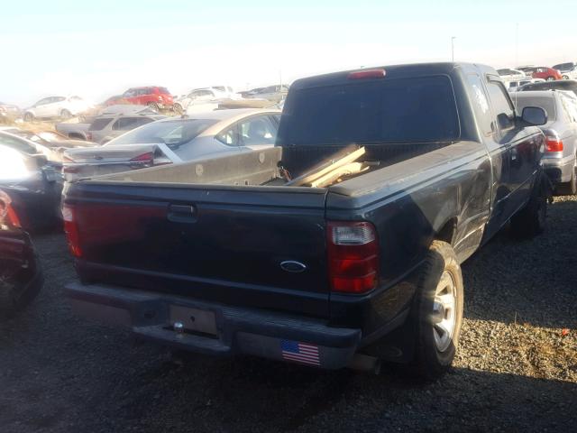1FTYR14U74PA25583 - 2004 FORD RANGER SUP TEAL photo 4