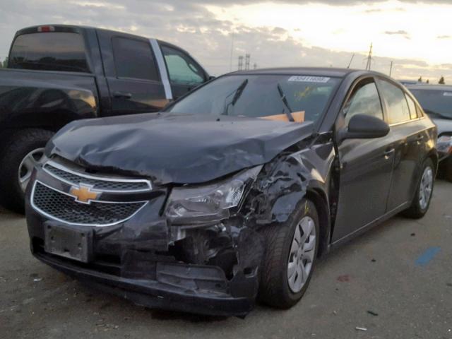 1G1PC5SH0C7370746 - 2012 CHEVROLET CRUZE LS BLACK photo 2