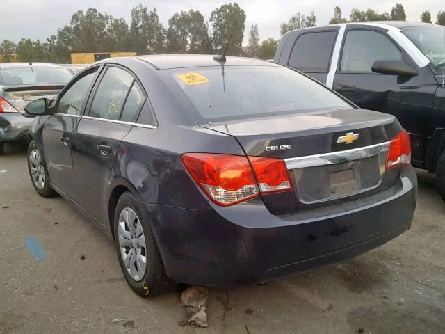 1G1PC5SH0C7370746 - 2012 CHEVROLET CRUZE LS BLACK photo 3