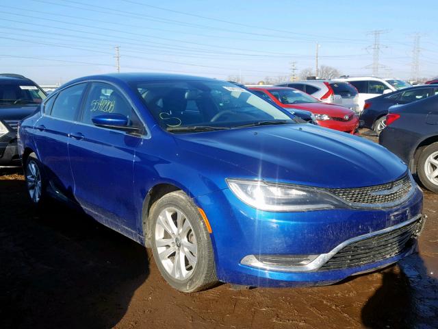 1C3CCCAB6FN657357 - 2015 CHRYSLER 200 LIMITE BLUE photo 1