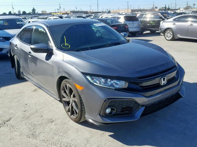 SHHFK7H4XJU432021 - 2018 HONDA CIVIC SPOR GRAY photo 1