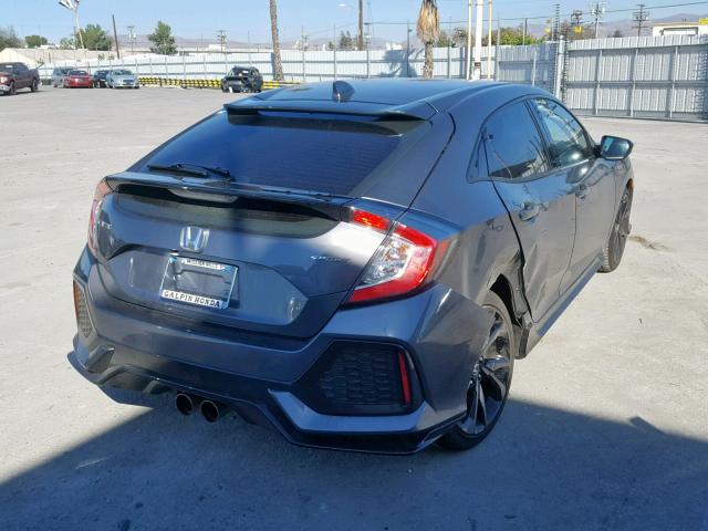 SHHFK7H4XJU432021 - 2018 HONDA CIVIC SPOR GRAY photo 4