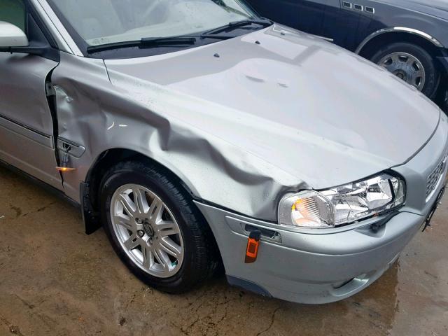 YV1TS592X51393400 - 2005 VOLVO S80 2.5T SILVER photo 9