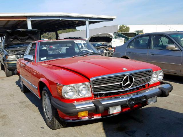 WDBBA48D6KA093154 - 1989 MERCEDES-BENZ 560 SL RED photo 1