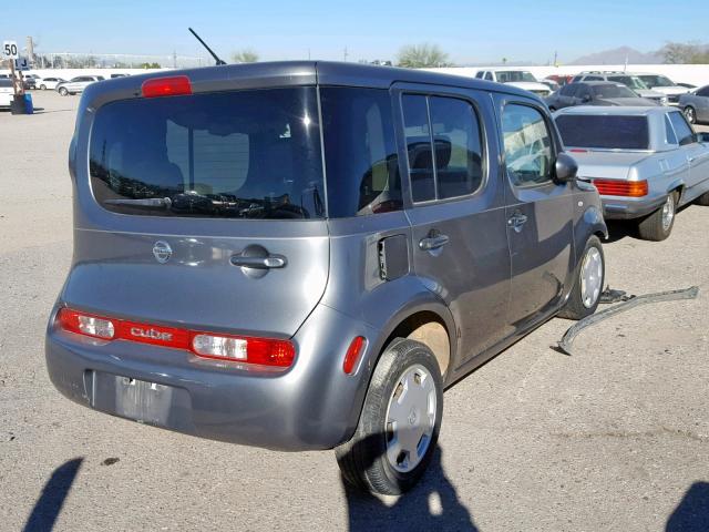 JN8AZ28R29T115398 - 2009 NISSAN CUBE BASE CHARCOAL photo 4