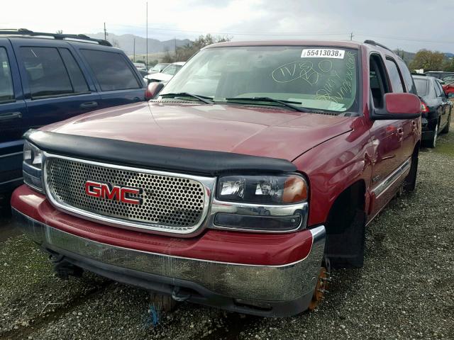 1GKEK13V04J184986 - 2004 GMC YUKON MAROON photo 2