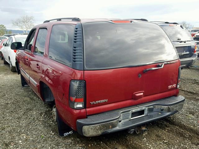 1GKEK13V04J184986 - 2004 GMC YUKON MAROON photo 3