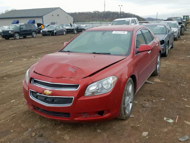 1G1ZC5E0XCF229896 - 2012 CHEVROLET MALIBU 1LT RED photo 2