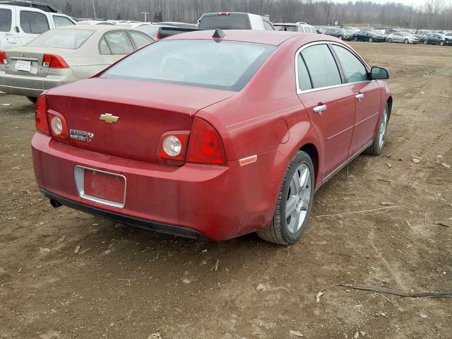 1G1ZC5E0XCF229896 - 2012 CHEVROLET MALIBU 1LT RED photo 4