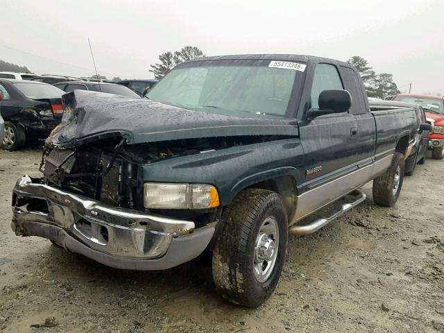 3B7KC236XXG129364 - 1999 DODGE RAM 2500 GREEN photo 2