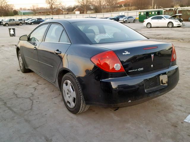 1G2ZF58BX74210184 - 2007 PONTIAC G6 VALUE L BLACK photo 3