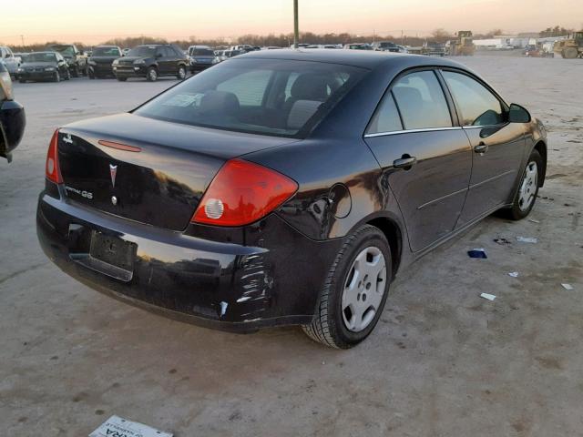 1G2ZF58BX74210184 - 2007 PONTIAC G6 VALUE L BLACK photo 4