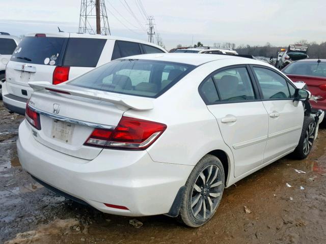 19XFB2F91EE002117 - 2014 HONDA CIVIC EXL WHITE photo 4