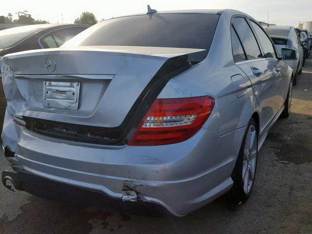 WDDGF4HB2EA956257 - 2014 MERCEDES-BENZ C 250 SILVER photo 4