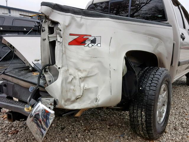 1GCDT13E478178026 - 2007 CHEVROLET COLORADO SILVER photo 9