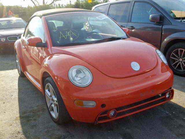 3VWCD31Y54M321510 - 2004 VOLKSWAGEN NEW BEETLE ORANGE photo 1