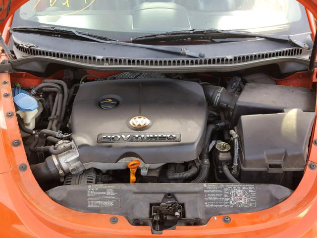 3VWCD31Y54M321510 - 2004 VOLKSWAGEN NEW BEETLE ORANGE photo 7