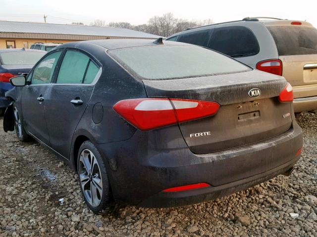 KNAFZ4A86E5103703 - 2014 KIA FORTE EX BLACK photo 3