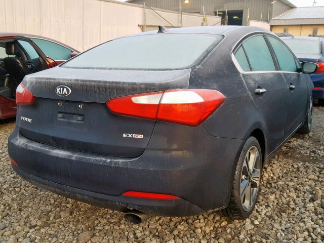 KNAFZ4A86E5103703 - 2014 KIA FORTE EX BLACK photo 4