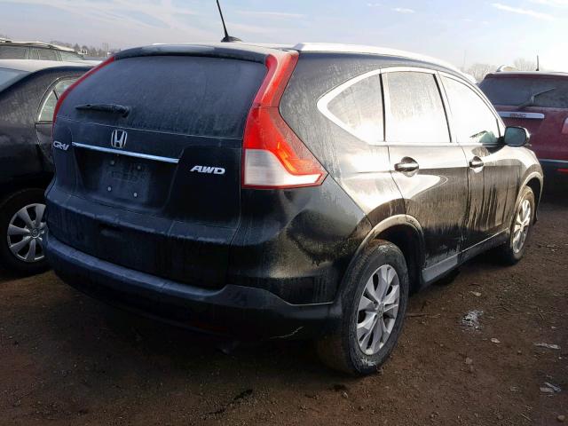 2HKRM4H7XEH722297 - 2014 HONDA CR-V EXL BLACK photo 4