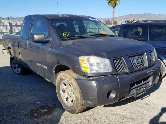 1N6AA06A55N545149 - 2005 NISSAN TITAN XE GRAY photo 1