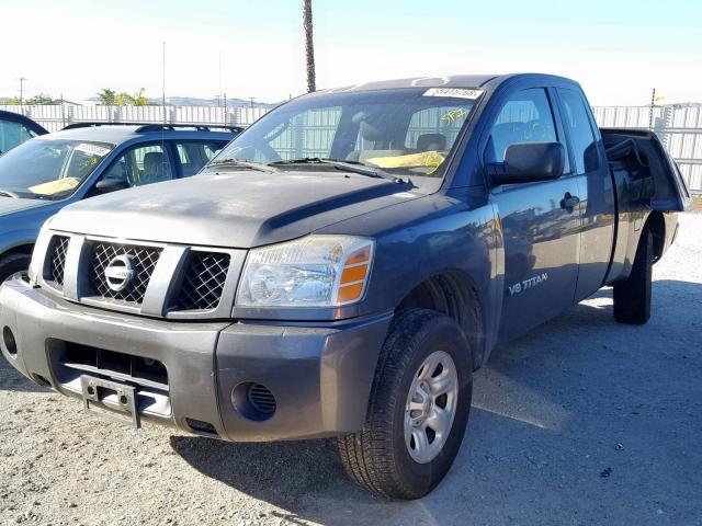 1N6AA06A55N545149 - 2005 NISSAN TITAN XE GRAY photo 2