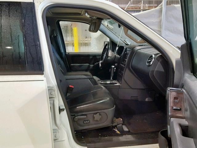 1FMEU65E57UB58785 - 2007 FORD EXPLORER L CREAM photo 5