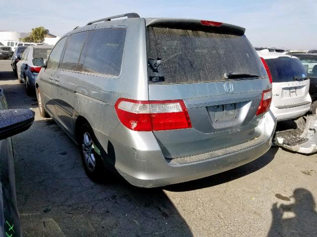 5FNRL38685B103443 - 2005 HONDA ODYSSEY EX GREEN photo 3