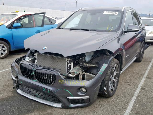 WBXHU7C32J5H40651 - 2018 BMW X1 SDRIVE2 GRAY photo 2