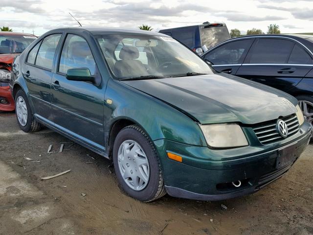 3VWSE29M7YM054137 - 2000 VOLKSWAGEN JETTA GLS GREEN photo 1