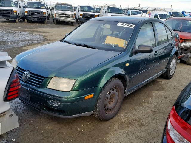 3VWSE29M7YM054137 - 2000 VOLKSWAGEN JETTA GLS GREEN photo 2