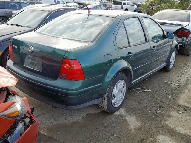 3VWSE29M7YM054137 - 2000 VOLKSWAGEN JETTA GLS GREEN photo 4