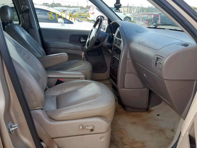 4N2ZN17T82D805395 - 2002 NISSAN QUEST GLE BEIGE photo 5