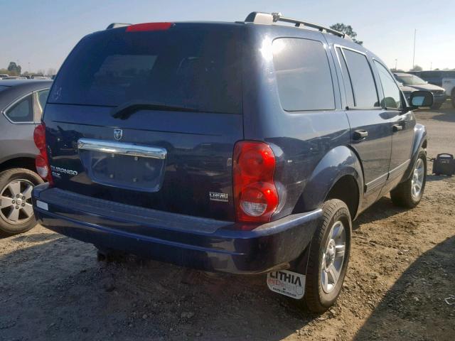 1D4HB48D94F233599 - 2004 DODGE DURANGO SL BLUE photo 4