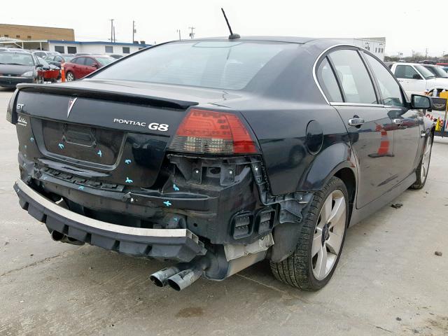 6G2EC57YX9L171699 - 2009 PONTIAC G8 GT BLACK photo 4