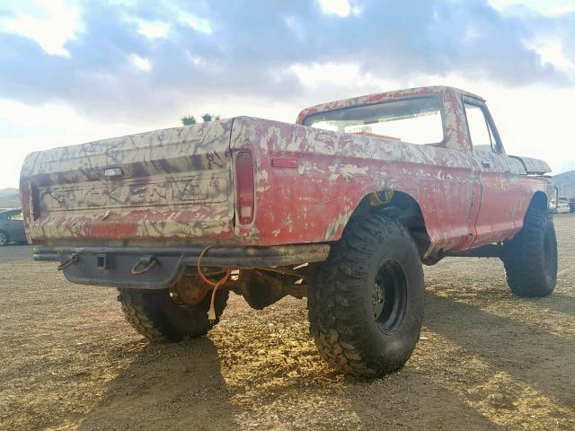 F26BPDE2172 - 1979 FORD PICKUP RED photo 4