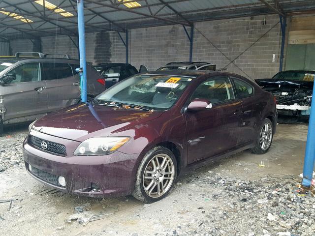 JTKDE167780248277 - 2008 TOYOTA SCION TC 紫色 照片 2