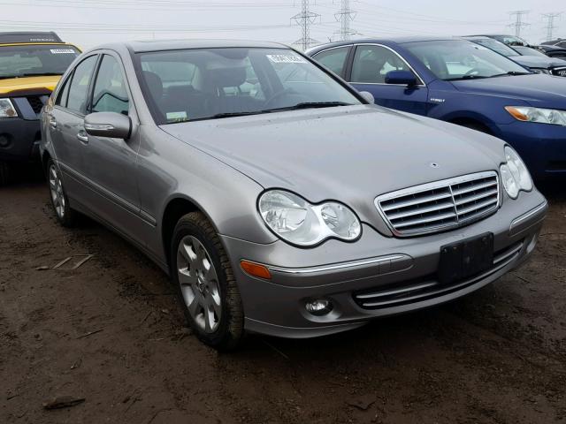 WDBRF92H76F755244 - 2006 MERCEDES-BENZ C280 SILVER photo 1