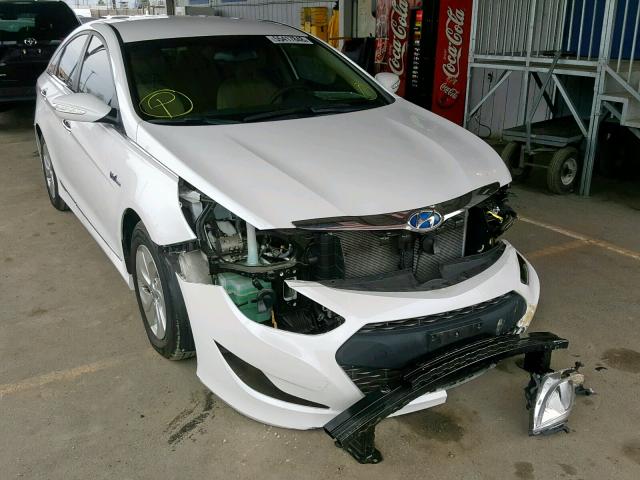 KMHEC4A44FA137530 - 2015 HYUNDAI SONATA HYB WHITE photo 1