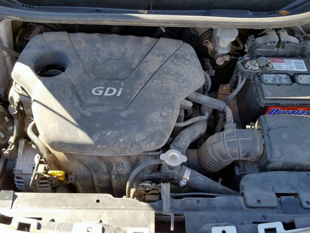 KNADM4A32D6125796 - 2013 KIA RIO LX SILVER photo 7