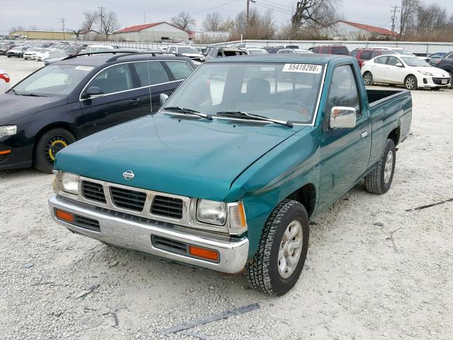 1N6SD11S0VC381659 - 1997 NISSAN TRUCK BASE GREEN photo 2