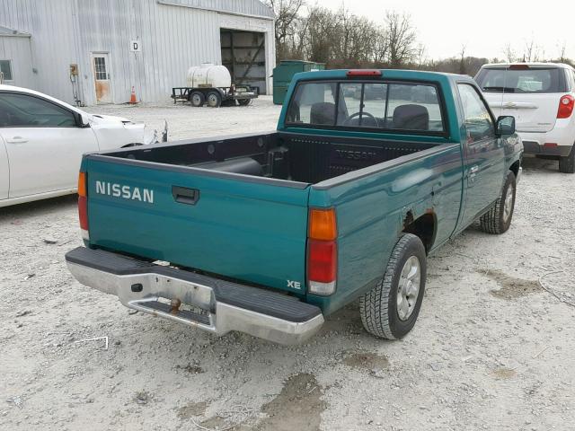 1N6SD11S0VC381659 - 1997 NISSAN TRUCK BASE GREEN photo 4