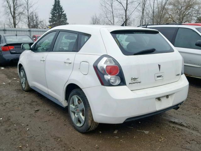 5Y2SP67099Z443883 - 2009 PONTIAC VIBE WHITE photo 3