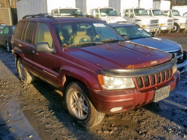 1J4GW68S0XC727759 - 1999 JEEP GRAND CHER BURGUNDY photo 1