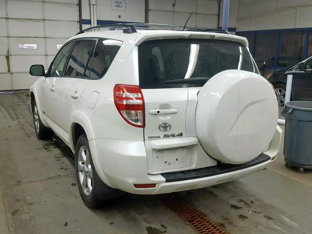 JTMBF31V995005331 - 2009 TOYOTA RAV4 LIMIT WHITE photo 3