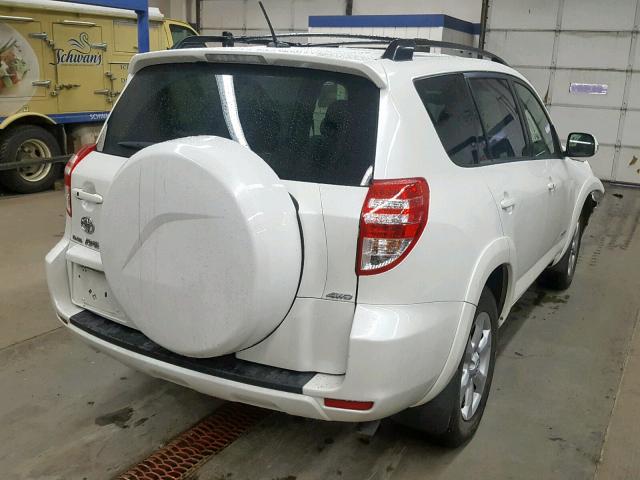 JTMBF31V995005331 - 2009 TOYOTA RAV4 LIMIT WHITE photo 4