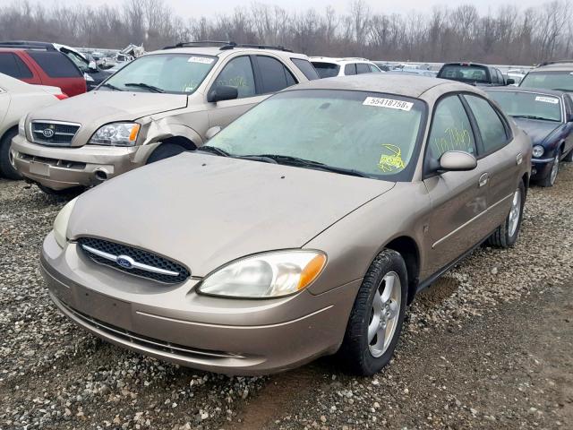 1FAFP55S72G129107 - 2002 FORD TAURUS SES TAN photo 2