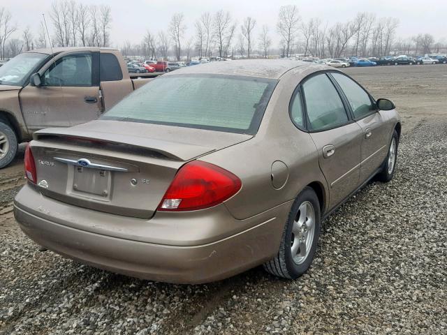 1FAFP55S72G129107 - 2002 FORD TAURUS SES TAN photo 4