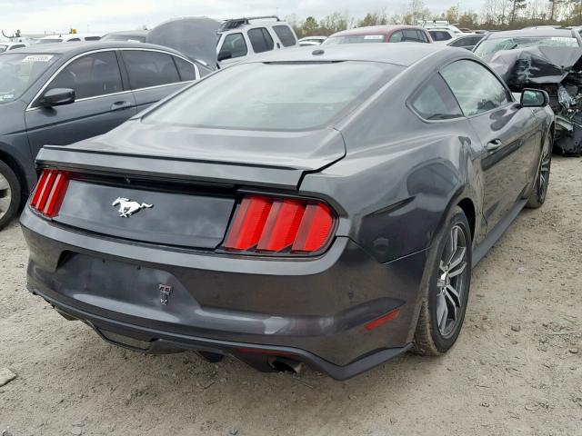 1FA6P8TH9G5292949 - 2016 FORD MUSTANG GRAY photo 4